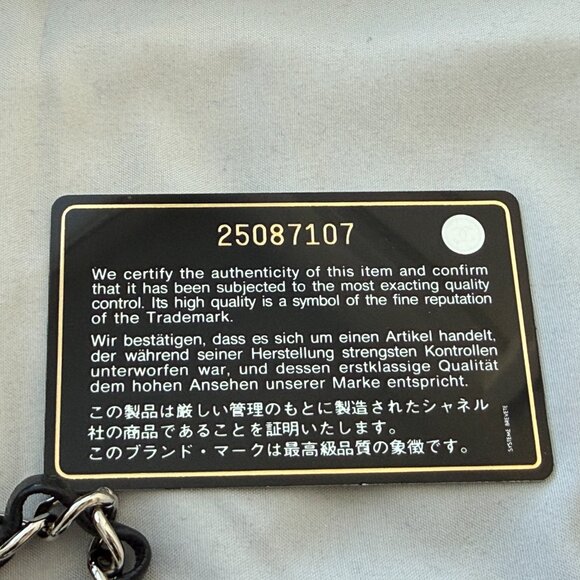 Chanel Black Caviar Chevron Quilted Rectangular Mini Flap Bag Silver - Picture 14 of 16